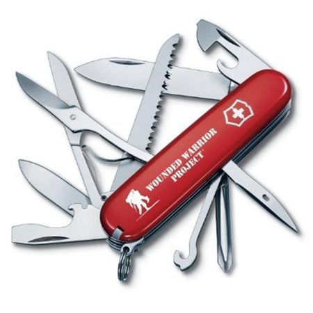 VICTORINOX Victorinox 55074.US2 Fieldmaster Wounded Warrior Knife; Red 55074.US2